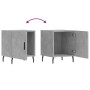 Mesitas noche 2 uds madera ingeniería gris hormigón 40x40x50 cm de vidaXL, Mesitas de noche - Ref: Foro24-827605, Precio: 53,...