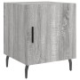 Mesitas noche 2 uds madera ingeniería gris Sonoma 40x40x50 cm de vidaXL, Mesitas de noche - Ref: Foro24-827609, Precio: 55,72...