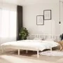Estructura de cama de madera maciza blanco 160x200 cm de vidaXL, Camas y somieres - Ref: Foro24-814895, Precio: 102,51 €, Des...