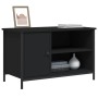 Mueble para TV madera contrachapada negro 80x40x50 cm en Muebles TV | Comprar online en Foru.es