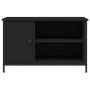 Mueble para TV madera contrachapada negro 80x40x50 cm en Muebles TV | Comprar online en Foru.es