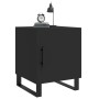 Mesitas de noche 2 uds madera de ingeniería negro 40x40x50 cm de vidaXL, Mesitas de noche - Ref: Foro24-827615, Precio: 83,38...