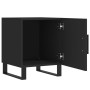 Mesitas de noche 2 uds madera de ingeniería negro 40x40x50 cm de vidaXL, Mesitas de noche - Ref: Foro24-827615, Precio: 83,38...