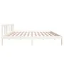 Estructura de cama de madera maciza blanco 160x200 cm de vidaXL, Camas y somieres - Ref: Foro24-814895, Precio: 102,51 €, Des...