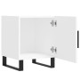 Mesitas de noche 2 uds madera de ingeniería blanco 40x40x50 cm de vidaXL, Mesitas de noche - Ref: Foro24-827613, Precio: 61,4...