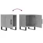 Mesitas noche 2 uds madera ingeniería gris hormigón 40x40x50 cm de vidaXL, Mesitas de noche - Ref: Foro24-827621, Precio: 59,...