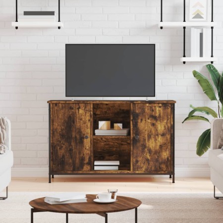 Mueble de TV madera de ingeniería roble ahumado 100x35x65 cm en Muebles TV | Comprar online en Foru.es