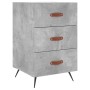 Mesita de noche madera de ingeniería gris hormigón 40x40x66 cm de vidaXL, Mesitas de noche - Ref: Foro24-827632, Precio: 59,9...
