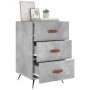 Mesita de noche madera de ingeniería gris hormigón 40x40x66 cm de vidaXL, Mesitas de noche - Ref: Foro24-827632, Precio: 59,9...