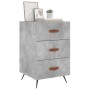 Mesita de noche madera de ingeniería gris hormigón 40x40x66 cm de vidaXL, Mesitas de noche - Ref: Foro24-827632, Precio: 59,9...