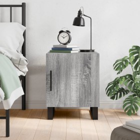 Mesita de noche madera de ingeniería gris Sonoma 40x40x50 cm de vidaXL, Mesitas de noche - Ref: Foro24-827624, Precio: 38,36 ...