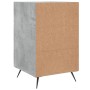 Mesita de noche madera de ingeniería gris hormigón 40x40x66 cm de vidaXL, Mesitas de noche - Ref: Foro24-827632, Precio: 59,9...