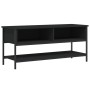 Mueble de TV madera contrachapada negro 100x35x45 cm en Muebles TV | Comprar online en Foru.es