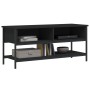 Mueble de TV madera contrachapada negro 100x35x45 cm en Muebles TV | Comprar online en Foru.es