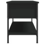 Mueble de TV madera contrachapada negro 100x35x45 cm en Muebles TV | Comprar online en Foru.es
