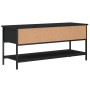 Mueble de TV madera contrachapada negro 100x35x45 cm en Muebles TV | Comprar online en Foru.es
