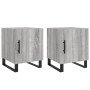 Mesitas noche 2 uds madera ingeniería gris Sonoma 40x40x50 cm de vidaXL, Mesitas de noche - Ref: Foro24-827625, Precio: 61,44...
