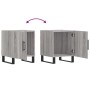 Mesitas noche 2 uds madera ingeniería gris Sonoma 40x40x50 cm de vidaXL, Mesitas de noche - Ref: Foro24-827625, Precio: 61,44...