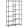 Estantería hierro y madera ingeniería gris Sonoma 100x32x170 cm en Librerías y estanterías | Comprar online en Foru.es