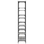 Estantería hierro y madera ingeniería gris Sonoma 100x32x170 cm en Librerías y estanterías | Comprar online en Foru.es