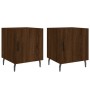 Mesitas noche 2 uds madera ingeniería marrón roble 40x40x50 cm de vidaXL, Mesitas de noche - Ref: Foro24-827611, Precio: 51,9...