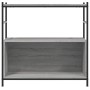 Estantería hierro y madera ingeniería gris Sonoma 80x30x78,5 cm en Librerías y estanterías | Comprar online en Foru.es