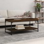 Mesa de centro madera de ingeniería marrón roble 100x49x45 cm en Mesas de centro | Comprar online en Foru.es