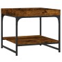 Mesa de centro madera ingeniería roble ahumado 49,5x49,5x45 cm en Mesas de centro | Comprar online en Foru.es