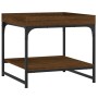 Mesa de centro madera ingeniería roble marrón 49,5x49,5x45 cm en Mesas de centro | Comprar online en Foru.es
