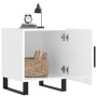 Mesitas noche 2 uds madera ingeniería blanco brillo 40x40x50 cm de vidaXL, Mesitas de noche - Ref: Foro24-827617, Precio: 90,...