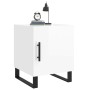 Mesitas noche 2 uds madera ingeniería blanco brillo 40x40x50 cm de vidaXL, Mesitas de noche - Ref: Foro24-827617, Precio: 90,...