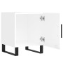 Mesitas noche 2 uds madera ingeniería blanco brillo 40x40x50 cm de vidaXL, Mesitas de noche - Ref: Foro24-827617, Precio: 90,...
