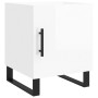 Mesitas noche 2 uds madera ingeniería blanco brillo 40x40x50 cm de vidaXL, Mesitas de noche - Ref: Foro24-827617, Precio: 90,...