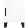 Mesitas noche 2 uds madera ingeniería blanco brillo 40x40x50 cm de vidaXL, Mesitas de noche - Ref: Foro24-827617, Precio: 90,...