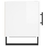 Mesitas noche 2 uds madera ingeniería blanco brillo 40x40x50 cm de vidaXL, Mesitas de noche - Ref: Foro24-827617, Precio: 90,...