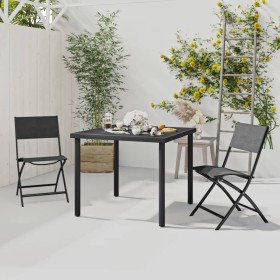 Juego de comedor de jardín 3 piezas acero en Conjuntos de jardín | Comprar online en Foru.es