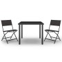 Juego de comedor de jardín 3 piezas acero en Conjuntos de jardín | Comprar online en Foru.es