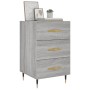 Mesita de noche madera de ingeniería gris Sonoma 40x40x66 cm de vidaXL, Mesitas de noche - Ref: Foro24-827642, Precio: 61,36 ...