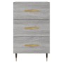 Mesita de noche madera de ingeniería gris Sonoma 40x40x66 cm de vidaXL, Mesitas de noche - Ref: Foro24-827642, Precio: 61,36 ...