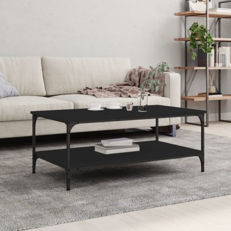 Mesa de centro madera de ingeniería negro 100x55x40 cm en Mesas de centro | Comprar online en Foru.es