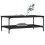 Mesa de centro madera de ingeniería negro 100x55x40 cm en Mesas de centro | Comprar online en Foru.es