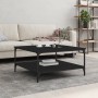 Mesa de centro madera de ingeniería negro 80x80x40 cm en Mesas de centro | Comprar online en Foru.es