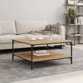 Mesa de centro madera de ingeniería roble Sonoma 80x80x40 cm en Mesas de centro | Comprar online en Foru.es