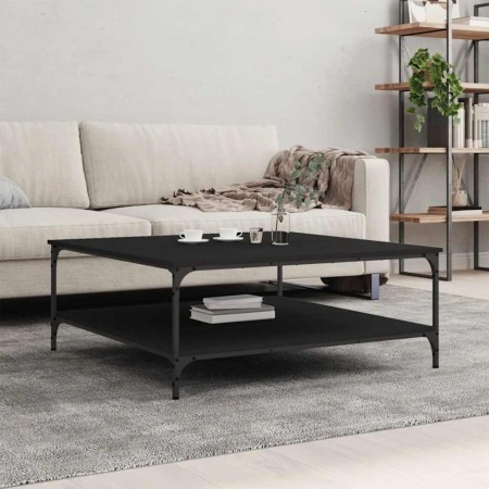 Mesa de centro madera de ingeniería negro 100x100x40 cm en Mesas de centro | Comprar online en Foru.es