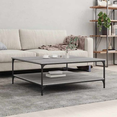 Mesa de centro madera de ingeniería gris Sonoma 100x100x40 cm en Mesas de centro | Comprar online en Foru.es