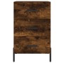Mesita de noche madera de ingeniería roble ahumado 40x40x66 cm de vidaXL, Mesitas de noche - Ref: Foro24-827673, Precio: 68,7...