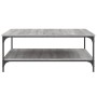 Mesa de centro madera de ingeniería gris Sonoma 100x100x40 cm en Mesas de centro | Comprar online en Foru.es