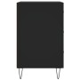 Mesita de noche madera de ingeniería negro 40x40x66 cm de vidaXL, Mesitas de noche - Ref: Foro24-827653, Precio: 65,63 €, Des...