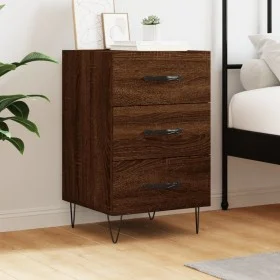 Nachttisch aus braunem Eichenholz, 40x40x66 cm von vidaXL, Nachttische - Ref: Foro24-827659, Preis: 60,17 €, Rabatt: %