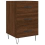 Mesita de noche madera de ingeniería marrón roble 40x40x66 cm de vidaXL, Mesitas de noche - Ref: Foro24-827659, Precio: 60,94...